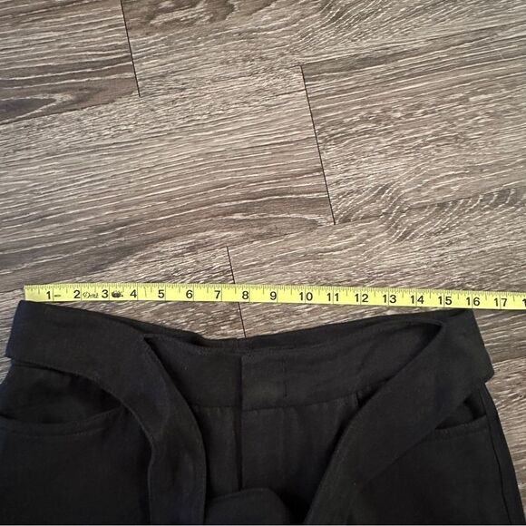 Vince Tie Front Wide Leg Crop Cotton Linen Trouser - Picture 7 of 7